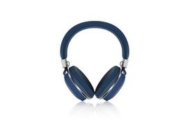 magnifique casque bleu foncé sur fond blanc vecteur