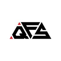 création de logo de lettre triangle qfs avec forme de triangle. monogramme de conception de logo triangle qfs. modèle de logo vectoriel triangle qfs avec couleur rouge. logo triangulaire qfs logo simple, élégant et luxueux. qfs