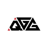 création de logo de lettre triangle qgg avec forme de triangle. monogramme de conception de logo triangle qgg. modèle de logo vectoriel triangle qgg avec couleur rouge. logo triangulaire qgg logo simple, élégant et luxueux. qgg