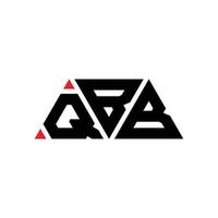 création de logo de lettre triangle qbb avec forme de triangle. monogramme de conception de logo triangle qbb. modèle de logo vectoriel triangle qbb avec couleur rouge. logo triangulaire qbb logo simple, élégant et luxueux. qbb