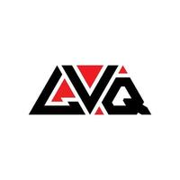 création de logo de lettre triangle lvq avec forme de triangle. monogramme de conception de logo triangle lvq. modèle de logo vectoriel triangle lvq avec couleur rouge. logo triangulaire lvq logo simple, élégant et luxueux. lvq