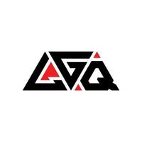 création de logo de lettre triangle lgq avec forme de triangle. monogramme de conception de logo triangle lgq. modèle de logo vectoriel triangle lgq avec couleur rouge. logo triangulaire lgq logo simple, élégant et luxueux. lgq