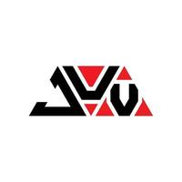 création de logo de lettre triangle juv avec forme de triangle. monogramme de conception de logo juv triangle. modèle de logo vectoriel triangle juv avec couleur rouge. logo triangulaire juv logo simple, élégant et luxueux. juv