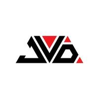 création de logo de lettre triangle jvd avec forme de triangle. monogramme de conception de logo triangle jvd. modèle de logo vectoriel triangle jvd avec couleur rouge. logo triangulaire jvd logo simple, élégant et luxueux. jvd