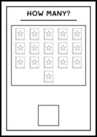 combien de livre, jeu pour enfants. illustration vectorielle, feuille de calcul imprimable vecteur