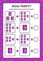 combien de livre, jeu pour enfants. illustration vectorielle, feuille de calcul imprimable vecteur