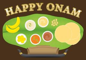 Happy onam vecteur