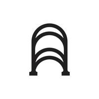 lettre de monogramme moderne une création de logo vecteur