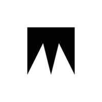 création de logo lettre m monogramme moderne vecteur