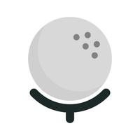icône de golf avec un style plat vecteur