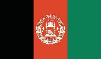 illustration vectorielle du drapeau de l'afghanistan. vecteur