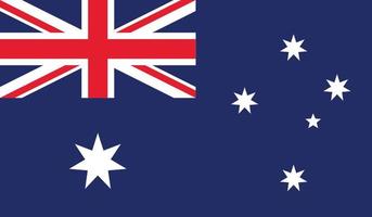 illustration vectorielle du drapeau de l'australie. vecteur