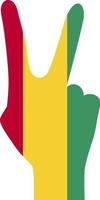 Le drapeau de la Guinée est un signe de liberté. vecteur