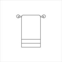 icône de serviette, signe d'illustration vectorielle de serviette sur fond blanc vecteur