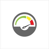 augmenter la productivité ou l'icône vectorielle du tachymètre sur fond blanc vecteur