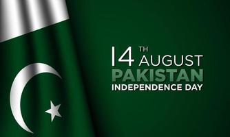 conception de fond de la fête de l'indépendance du pakistan. vecteur