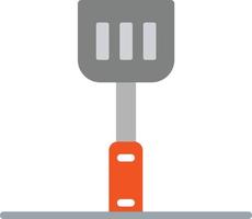 icône plate de spatule en caoutchouc vecteur