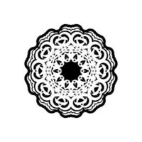 ornement rond de logo de mandala vintage. illustration vectorielle. vecteur