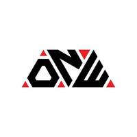 création de logo de lettre triangle onw avec forme de triangle. monogramme de conception de logo triangle onw. modèle de logo vectoriel triangle onw avec couleur rouge. onw logo triangulaire logo simple, élégant et luxueux. maintenant