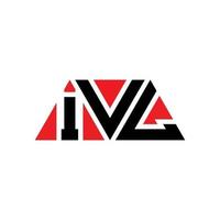 création de logo de lettre triangle ivl avec forme de triangle. monogramme de conception de logo triangle ivl. modèle de logo vectoriel triangle ivl avec couleur rouge. ivl logo triangulaire logo simple, élégant et luxueux. ivl