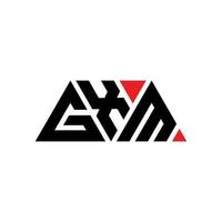 création de logo de lettre triangle gxm avec forme de triangle. monogramme de conception de logo triangle gxm. modèle de logo vectoriel triangle gxm avec couleur rouge. logo triangulaire gxm logo simple, élégant et luxueux. gxm