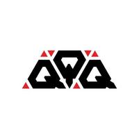 création de logo de lettre triangle qqq avec forme de triangle. monogramme de conception de logo triangle qqq. modèle de logo vectoriel triangle qqq avec couleur rouge. qqq logo triangulaire logo simple, élégant et luxueux. qqq