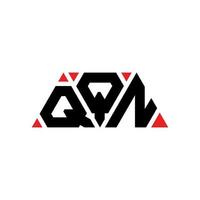 création de logo de lettre triangle qqn avec forme de triangle. monogramme de conception de logo triangle qqn. modèle de logo vectoriel triangle qqn avec couleur rouge. logo triangulaire qqn logo simple, élégant et luxueux. qqn