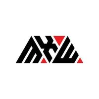 création de logo de lettre triangle mxw avec forme de triangle. monogramme de conception de logo triangle mxw. modèle de logo vectoriel triangle mxw avec couleur rouge. logo triangulaire mxw logo simple, élégant et luxueux. mxw