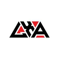 création de logo de lettre triangle lxa avec forme de triangle. monogramme de conception de logo triangle lxa. modèle de logo vectoriel triangle lxa avec couleur rouge. logo triangulaire lxa logo simple, élégant et luxueux. lxa