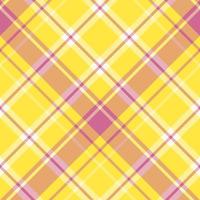 motif sans couture dans des couleurs jaunes, roses et blanches fascinantes pour le plaid, le tissu, le textile, les vêtements, la nappe et d'autres choses. image vectorielle. 2 vecteur