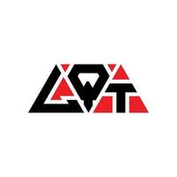 création de logo de lettre triangle lqt avec forme de triangle. monogramme de conception de logo triangle lqt. modèle de logo vectoriel triangle lqt avec couleur rouge. logo triangulaire lqt logo simple, élégant et luxueux. lqt
