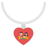 pendentif coeur qui peut facilement éditer ou modifier vecteur