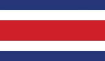 illustration vectorielle du drapeau du costa rica. vecteur