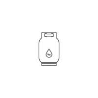 icône de bouteilles de gaz vecteur