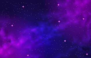 fond de voie lactée bleu violet vecteur