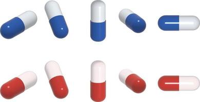 pilules, icône de drogue vecteur d'illustration isolé