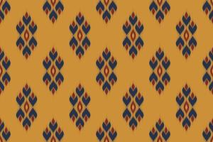 modèle sans couture ikat en tribal. oriental ethnique traditionnel. style rayé mexicain. conception pour le fond, papier peint, illustration vectorielle, tissu, vêtements, batik, tapis, broderie. vecteur