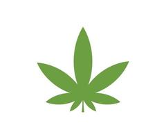 vecteur de feuille de chanvre cannabis logo marijuana