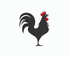 modèle vectoriel de logo d'icône de coq