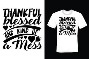 conception de t-shirt du jour de thanksgiving, vintage, typographie vecteur