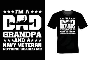 conception de t-shirt de la journée des anciens combattants, vintage, typographie vecteur