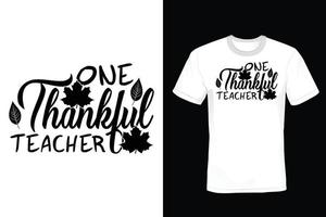 conception de t-shirt du jour de thanksgiving, vintage, typographie vecteur