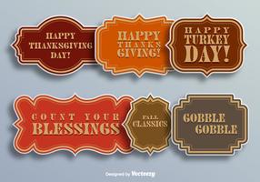 Les éléments du jour de Thanksgiving vecteur