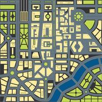 carte vectorielle de la ville vecteur