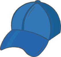 illustration de casquette de baseball bleue simple vecteur