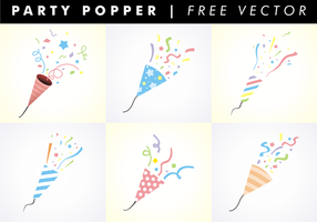 Party popper free vector