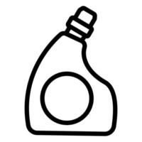 bouteille avec vecteur d'icône d'eau de Javel. illustration de symbole de contour isolé
