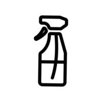 vaporiser dans le vecteur d'icône de bouteille. illustration de symbole de contour isolé