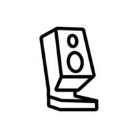 vecteur d'icône de colonne acoustique. illustration de symbole de contour isolé
