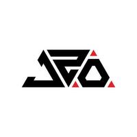 création de logo de lettre triangle jzo avec forme de triangle. monogramme de conception de logo triangle jzo. modèle de logo vectoriel triangle jzo avec couleur rouge. logo triangulaire jzo logo simple, élégant et luxueux. jzo